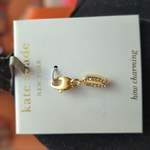 (#254) NWT Kate Spade initial “Q” pave charm